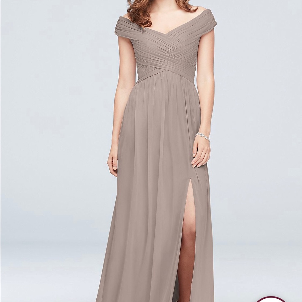 David’s Bridal Crisscross Bridesmaid Dress